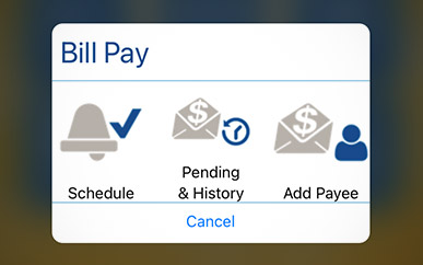 Setting Up Bill Pay SELCO mobile banking tip step 5.