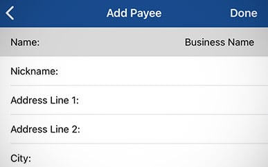 Setting Up Bill Pay SELCO mobile banking tip step 4.