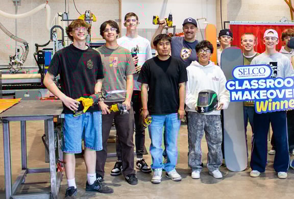 Previous classroom makeover winner.