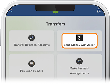 Send Money With Zelle® Step 1