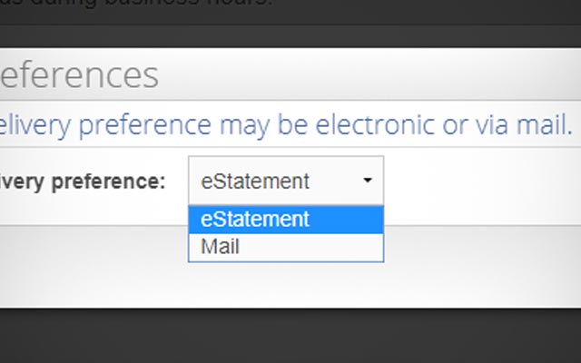 Signing Up for eStatements SELCO Online Banking Step 4.