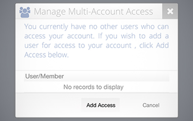 Setting up multi-account access step 3.