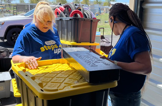 SELCO employees helping at the Burns Harney County Chamber of Commerce