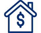 Home Equity icon blue